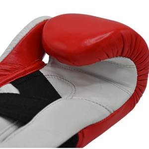 ผู้ผลิตถุงมือชกมวยแบบกำหนดเอง | ถุงมือฝึกซ้อมและต่อยมวยแบบมืออาชีพ พร้อมสายรัดข้อมือแบบเวลโคร รับผลิตตามแบบ (OEM) ขายส่ง สีแดง - Product Image 5