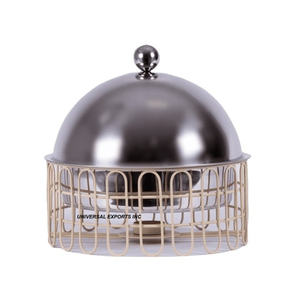 Wedding And Event Buffet <b>Food</b> <b>Warmer</b> Round Shape Tableware Designer Casserole Customized Finished Kitchen Ware Hotpot - Product Image 1