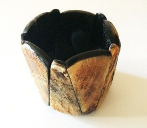 Pulsera de cuerno natural, joyería para mujer, moda para mujer, nueva gran oferta, brazalete de cuerno, brazalete de la mejor calidad y cuerno de búfalo Browne - Product Image 3