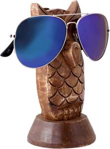 Handcrafted ไม้แว่นตาผู้ถือแว่นตานกฮูกรูปแว่นตาผู้ถือ-แว่นตากันแดดผู้ถือขาตั้งจอแสดงผล,แว่นตา Specs - Product Image 6