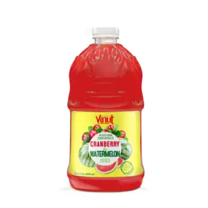 真正的果汁100% 果汁Vinut 100% 蔓越莓和西瓜汁 (从不浓缩，不添加糖) 在越南制造