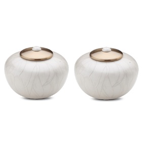 Urna de cremación de aluminio blanca para gatos y perros, urna conmemorativa para mascotas, recipiente para cenizas, frascos decorativos para servicios funerarios. - Product Image 2