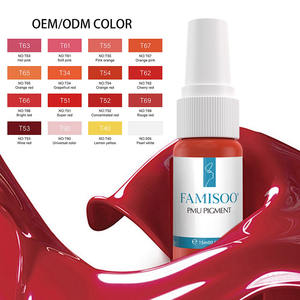 Pigmento <span class=keywords><strong>de</strong></span> Maquillaje Permanente Profesional NUOJO <span class=keywords><strong>de</strong></span> Alta Calidad, 15 ml, Fácil <span class=keywords><strong>de</strong></span> Usar, Color Duradero, Tinta para Tatuajes, Pigmento para Máquina PMU/MST - Product Image 1