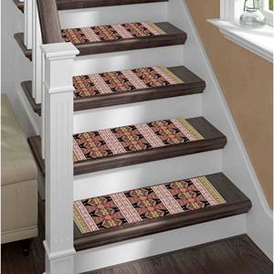 Printed Rug - Step Rugs, <b>Pink</b> Rug, Green Rugs, Modern Rug,Goblen - Product Image 5