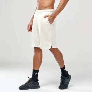 Pantalones cortos de baloncesto, tejido ligero, suave, absorbente de humedad, elástico de 4 vías, con extremos de cordón de contraste