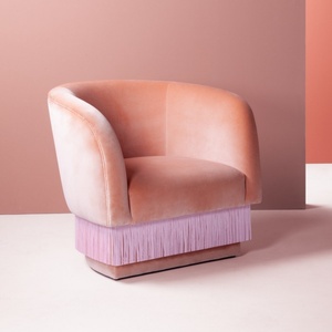 Sillón de Diseño Artesanal HEC, Sillón <span class=keywords><strong>La</strong></span> Folie de Diseño, Sillón de Lujo con Flecos para Sala de Estar, Bar, Club, Muebles - Product Image 5