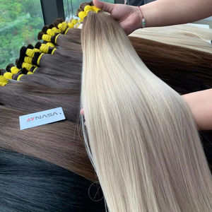 Extensiones de cabello Remy a granel más vendidas 100g Color claro 65cm de longitud Máquina de cabello humano vietnamita Paquetes de trama Doble - Product Image 1