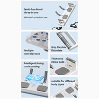 MACYO Planche Push-Up Intelligente Pliable Multifonctionnelle Avec Corde de Traction pour Entraînement à Domicile