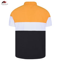 Chemises décontractées pour hommes en coton et fibre de bambou, toile de haute qualité, logo personnalisé, respirantes, motif uni, manches courtes, grandes tailles