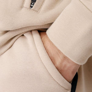 Conjunto de pantalones de chándal con cordón de gran tamaño, chándal ligero para hombre, chándal sólido de invierno respetuoso con el medio ambiente personalizable - Product Image 6