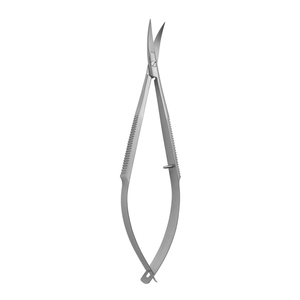 Micro tijeras Noyes, instrumentos oftálmicos desechables de un solo uso, tijeras rectas de IRIS Extra afiladas con resorte de 4,5 pulgadas - Product Image 1