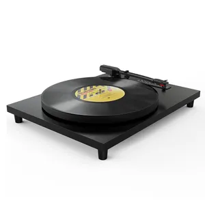 Modern High End Wooden 3 Speed Lp Record Player Built-in RIAA Equalizer Multiple Phonograph Needle Turntable