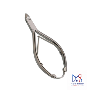 Cuticle Nipper 11 cm, <b>Box</b> Joint, D/Spring with <b>Lock</b> Stainless Steel Nail Nipper 12.5MM Flat Blade Sharp Tip - Product Image 4