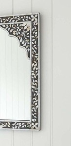 Miroir mural artisanal en incrustation de nacre fait à la main pièce décorative de luxe pour la vie moderne et les chambres à coucher - Product Image 3