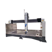 Machine de gravure sur pierre CNC à tête pivotante 4 axes, tête de sculpture robuste pour granit, pour routeur à pierre à portique
