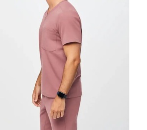 Top Tendance En Gros À Manches Courtes Hommes Gommage Costume Ensemble Logo Personnalisable Couleur Uniforme D'hôpital pour Infirmières Médecins - Product Image 6