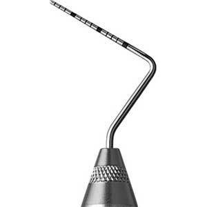 Sonda de un solo extremo con codificación por colores Hu-Friedy Qulix CP-15 UNC con fuente de alimentación manual # 7 Acero Satinado - Product Image 1