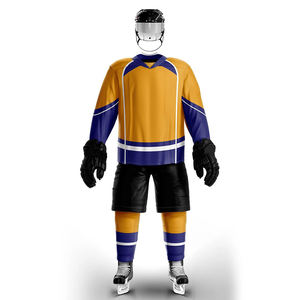 Ensembles de maillots de hockey sur glace de haute qualité 100% polyester écologique antibactérien avec impression numérique personnalisée et logo brodé - Product Image 1