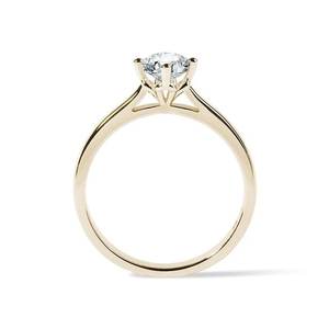 Zircon corte redondo minimalista relleno de oro 925 anillo de plata esterlina compromiso boda banda joyería fina venta al por mayor a granel hecho a mano - Product Image 2