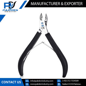 Pince à cuticules chirurgicale en acier inoxydable réutilisable, conception OEM personnalisée avec poignée en plastique/pince à cuticules dernière conception - Product Image 6