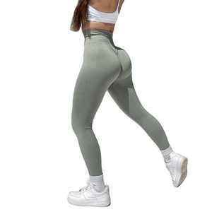 Custom Leggings Bulk Orders Wholesale Supplier Breathable High Waist Compression Yoga Pants Gym Workout <b>Tights</b> - Product Image 5