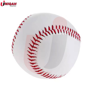 Pelotas de béisbol de cuero PU a granel personalizadas al por mayor con logotipo personalizado, pelota base ligera promocional para entrenamiento - Product Image 5