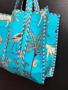 Luxury Premium Tiger Print <b>Tote</b> <b>Bag</b> Water Resistant Made in India by Indian Manufacturer and Exporter for <b>Summer</b> - Product Image 2