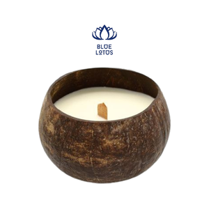 Bougie parfumée ronde GEM Brown au parfum de noix de coco - Product Image 3