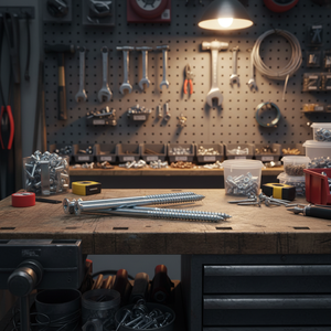 Tornillo Autorroscante para Madera de Acero al Carbono, Cabeza Avellanada, Rosca Gruesa, Rosca Parcial, Punta Afilada, Acabado de Óxido Negro, Alta Resistencia - Product Image 1