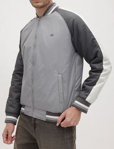 Chaqueta Impermeable con Logotipo Frontal, Chaquetas de Moda de Invierno, OEM, Personalizadas, de Lana y Lona, Corte Holgado - Product Image 2