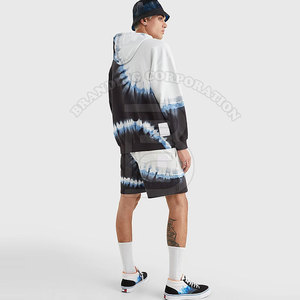 Haute qualité 100% coton impression personnalisée Jogging piste survêtement unisexe hommes survêtement sweat à capuche ensemble short - Product Image 4