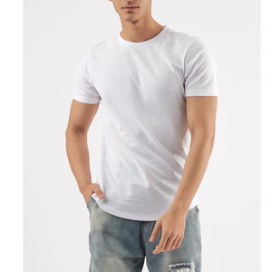 T-Shirt Homme 100% Coton Qualité Luxe Surdimensionné Coupe Boxy Épaule Drop Design Personnalisé Qualité Supérieure Vierge Ras Du Cou 240sm - Product Image 3