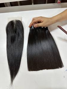 Vietnamien Double Dessiné 100% Vierge Remy Extensions de Cheveux Humains Vague Naturelle Italien Curl Double Trame Transparent Frontal CHEVEUX - Product Image 2