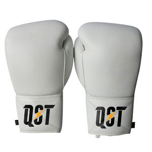 Gants de boxe d'entraînement professionnels à lacets QST en cuir PU, gants de boxe thaïlandaise, de kickboxing, de sparring, respirants et antidérapants - Product Image 2