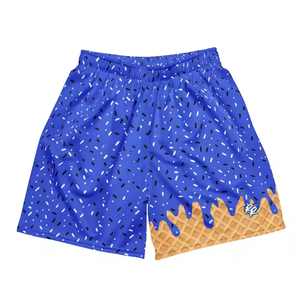 Pantalones cortos deportivos de color sólido para hombre, ropa de calle alta, cortavientos de algodón de 5 pulgadas, tela de malla para correr, sublimación recortada XS - Product Image 1