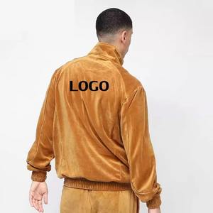 Proveedor Mayorista de Trajes Deportivos de Terciopelo Personalizados para Hombre, Traje Deportivo de Terciopelo con Cremallera para Hombre, Traje Deportivo Pesado de Pakistán - Product Image 3