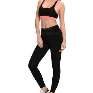Venta Directa de Fábrica: Conjunto de Yoga para Mujer, Ropa Deportiva, Diseño Sólido con Logotipo Frontal, Cintura Alta Elástica, Transpirable, Ecológico, Spandex/Poliéster 2 - Product Image 1