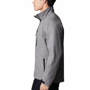 Veste Softshell matelassée d'hiver pour homme, imperméable, coupe-vent, pour la randonnée, le camping, le ski, vêtements de sport, col montant, logo sur le devant - Product Image 4