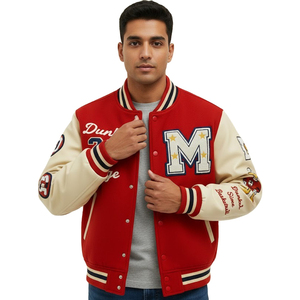Varsity vestes hommes femmes rétro letterman veste streetwear mode athlétique vêtements d'extérieur décontractés léger laine corps 2025 - Product Image 2