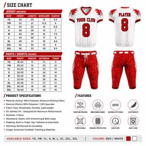 Uniforme de Fútbol Americano de Estilo Único, Nombre del Equipo Personalizado, Ropa Deportiva Transpirable de Manga Corta, Camisetas, Uniformes de Fútbol Americano - Product Image 6