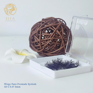 Extensiones de Pestañas Pre-fabricadas Profesionales Promade, Fibra PBT Coreana, Hechas a Mano, Naturales, Largas, Ultra-Rápidas, Estilo Wispy, Curvatura CC - Product Image 4