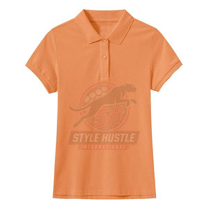 Camiseta polo de color sólido para mujer adulta, talla grande, camiseta polo para verano, camisetas polo hechas en Pakistán - Product Image 2