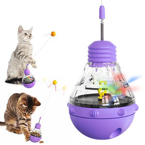 Jouet interactif pour chat, éducatif, écologique et moderne, avec laser et distributeur de nourriture à libération lente - Product Image 1