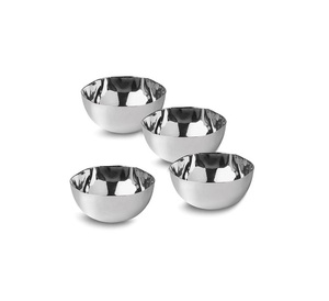 La table à manger de pièce maîtresse décorative de bol de service d'acier inoxydable ajoute la classe d'élégance de sophistication aux célébrations de repas - Product Image 5