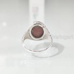 Bague pour homme en argent sterling 925, pierre de soleil naturelle, toutes tailles, style ottoman vintage, cadeau de Noël, bijoux pour grossistes - Product Image 6