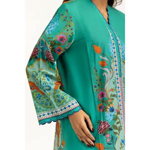 Camisa Bohemia con Estampado Cruzado y Cuello Camisero, Estampado Floral para Primavera/Verano IPS-55037 - Product Image 2