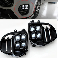 2 pièces Feux antibrouillard pour Kia Sportage KX5 2016 2017 2018 Phares LED avant Pare-chocs DRL Éclairage de brouillard étanche Accessoires auto