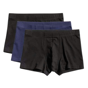 Calzoncillos bóxer de algodón tejido personalizado, transpirables, ecológicos, sin costuras, de tiro medio, para hombre, ropa interior profesional para adultos, ODM - Product Image 4