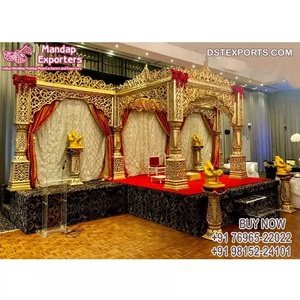 Inspirational Hindu Wedding Decor FRP Mandaps Attractive Wedding Fiber Indoor Mandap Hindu Wedding Decor FRP Mandaps MalaysiaUK - Product Image 1
