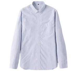 Men's Slim Fit <b>Dress</b> <b>Shirts</b> Striped Pattern 100% Cotton Oxford Poplin Anti-Wrinkle Eco-Friendly Full Sleeve Summer Business - Product Image 2